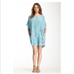 Gypsy 05 Size S Silk Print Tie Dye Blue Dress